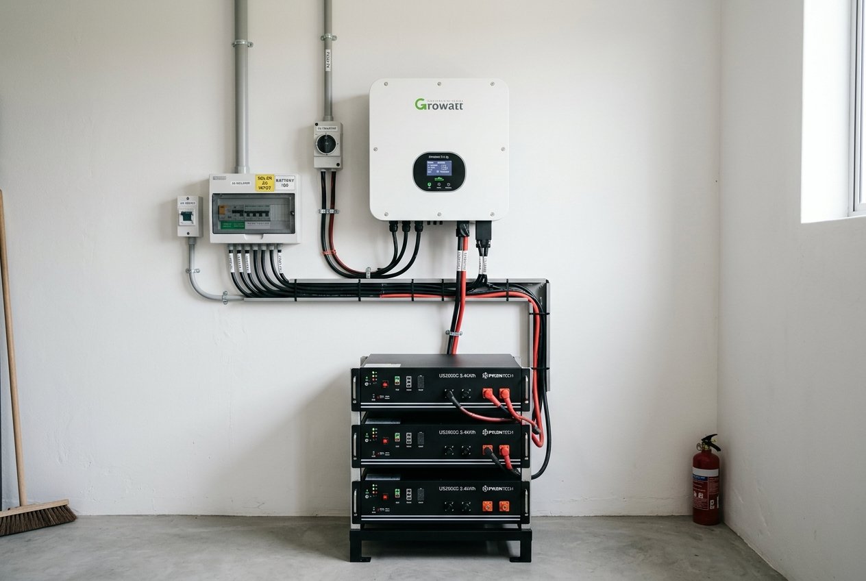 Sleek wall mounted home solar batteries