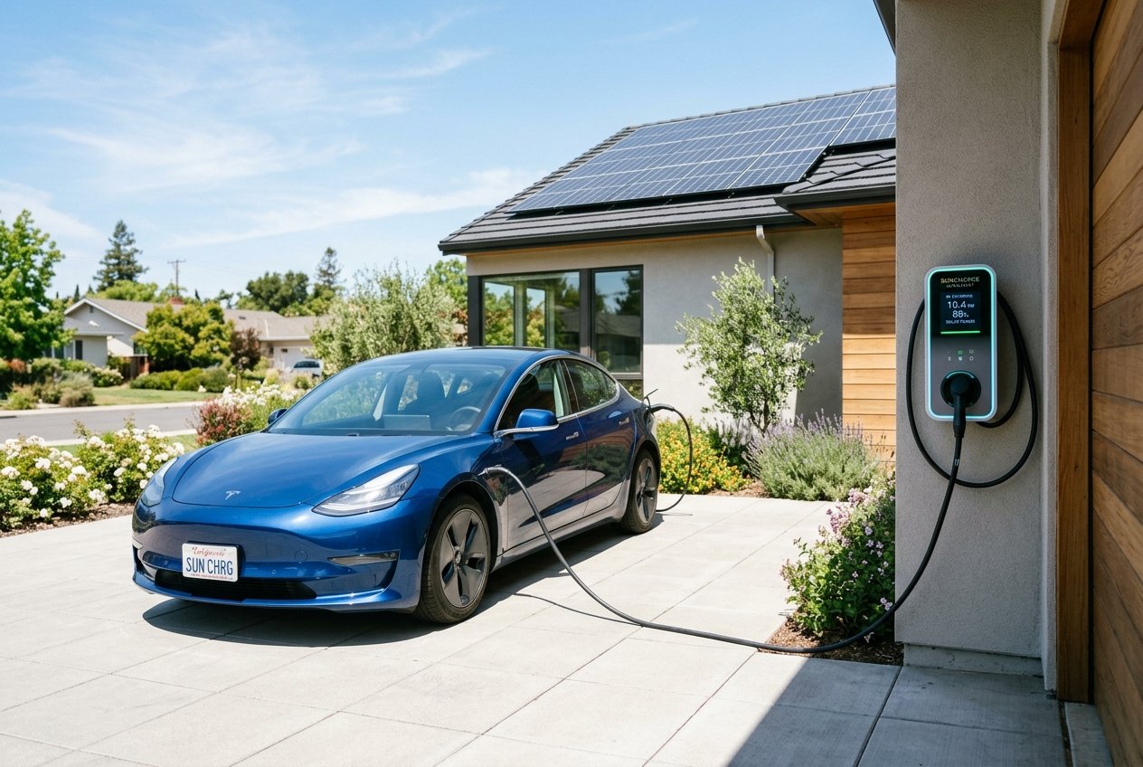 Sleek Evnex smart home EV charger